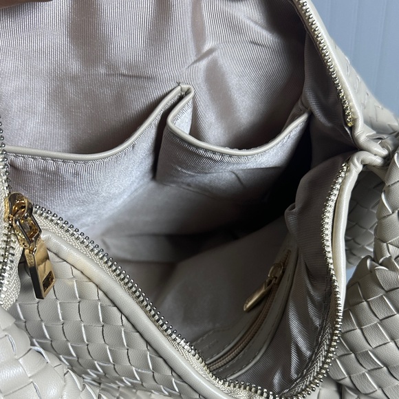 Anthropologie The Brigitte Satchel by Melie Bianco Ivory Pattern NWOT - Picture 15 of 17